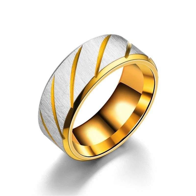 18K Gold Plated Stainless Steel Ring M02326