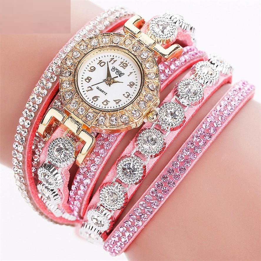 CCQ Fashion Quartez Pink Women Watch M01855