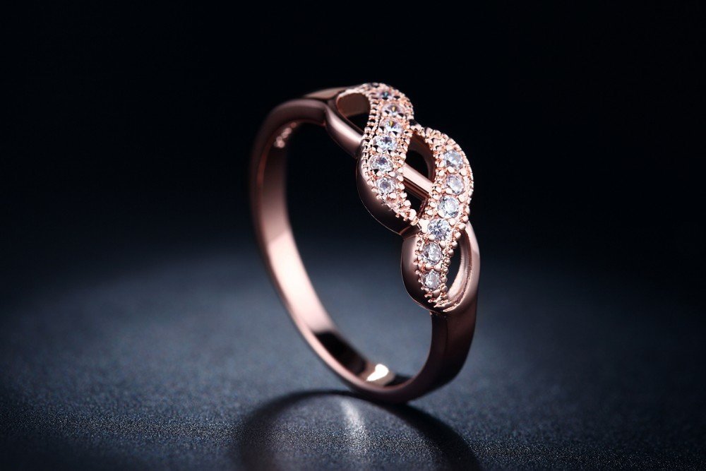 18K Gold Plated Austrian Crystal Ring M01712