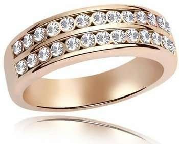 18K Gold Plated Austrian Rhinestones Ring M00611