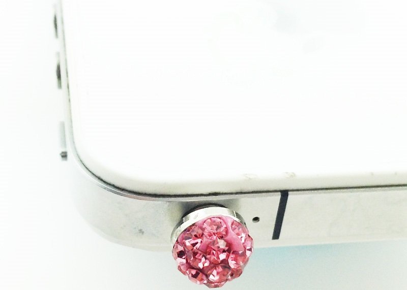 18K Gold Plated Disco Ball Shamballa Rose 3.5 mm Dust Plug M00777