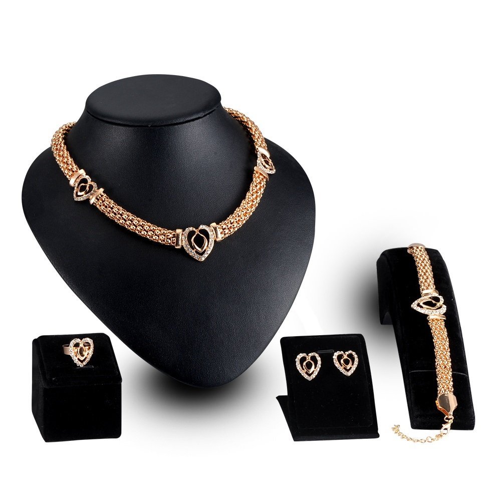 18K Gold Plated Environmental Friendly Copper Alloy Jewelry Set M01932