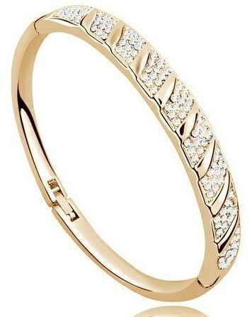 18K Gold Plated Full Rhinestone Bracelet M00702