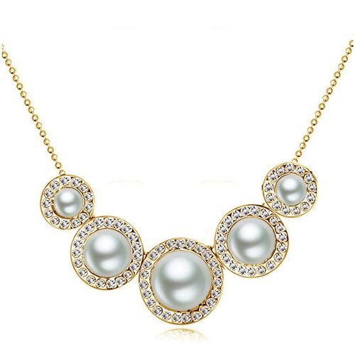 18K Gold Plated Pearls Necklace M02050