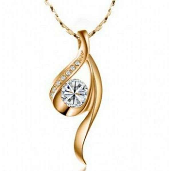 18K Gold Plated Zircon Necklace M02089