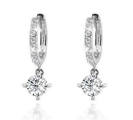 18K Gold Plated Zircon Rhinestones Austrian Crystal Earrings M00627