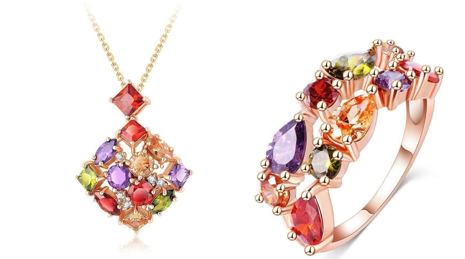 18K Real Gold Plated 3 Times Jewelry Set M02070