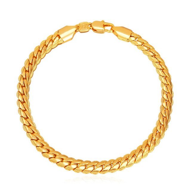 18K Real Gold Plated Environmental Friendly Copper Alloy Bracelet M01795