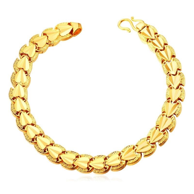 18K Real Gold Plated Environmental Friendly Copper Alloy Bracelet M01908