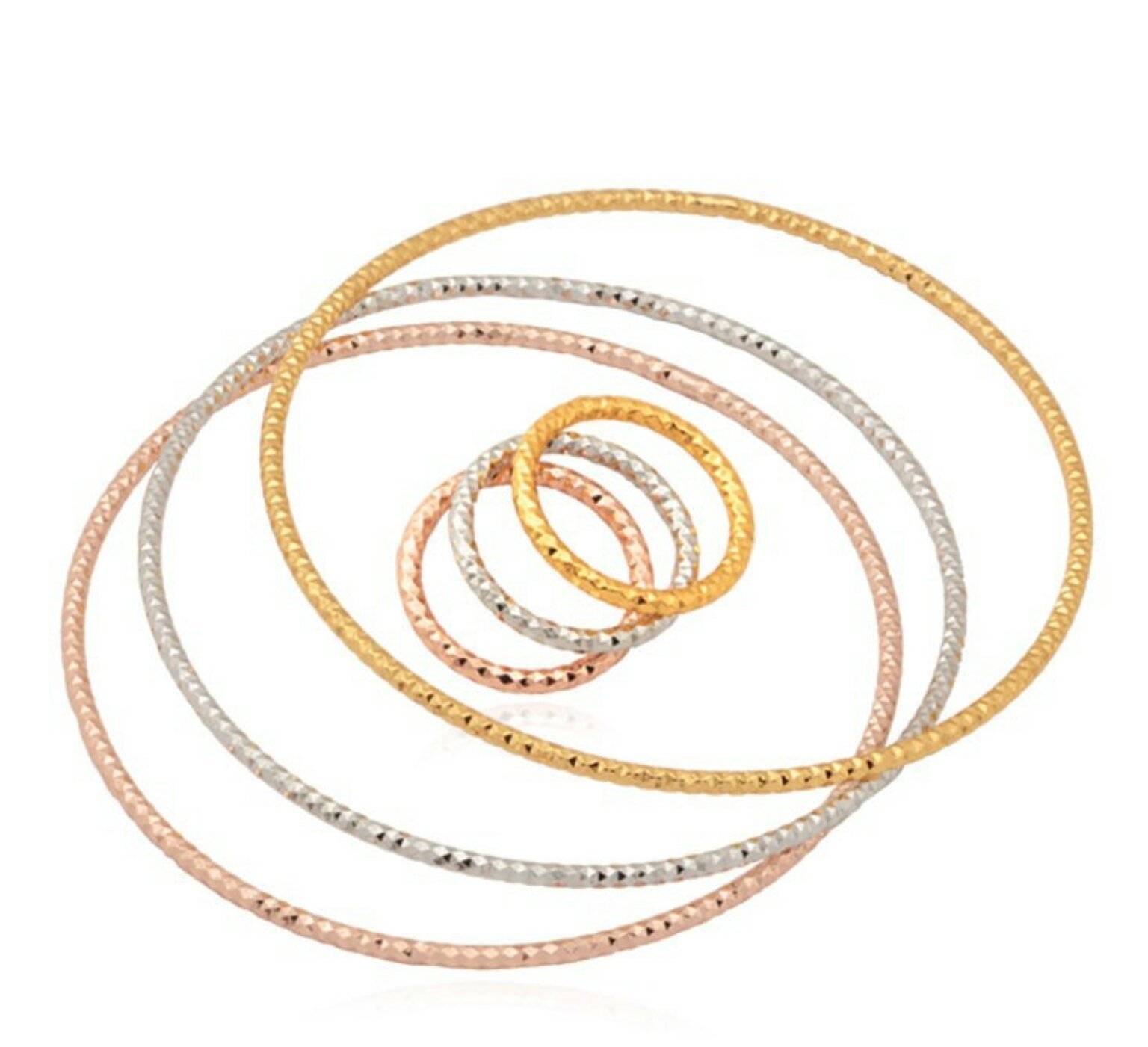18K Real Gold Plated Environmental Friendly Copper Alloy Bracelet Set M01645