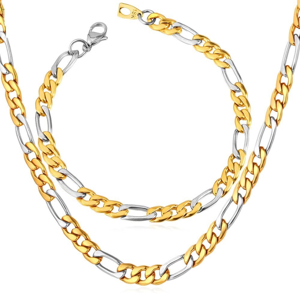 18K Real Gold Plated Environmental Friendly Copper Alloy Jewelry Set M01907