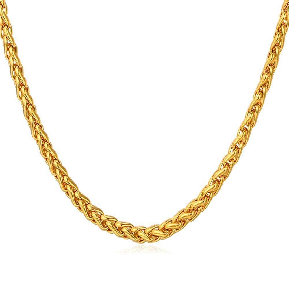 18K Real Gold Plated Environmental Friendly Copper Alloy Necklace M01655