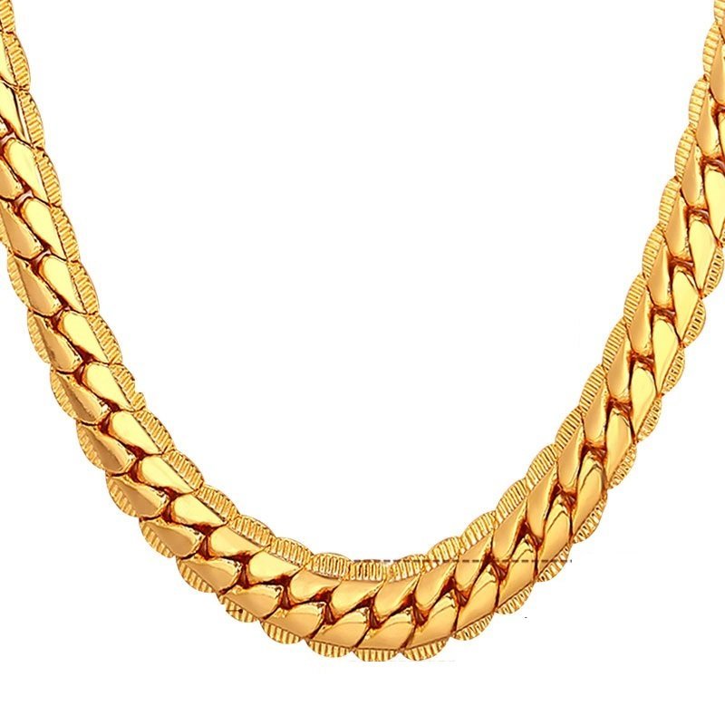 18K Real Gold Plated Environmental Friendly Copper Alloy Necklace M01902