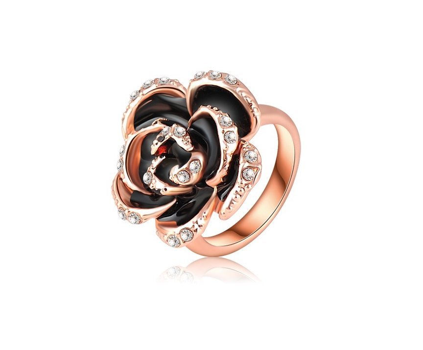 18K Rose Gold Plated 3 Times Austrian Crystal Enamel Jewellery Set M01449