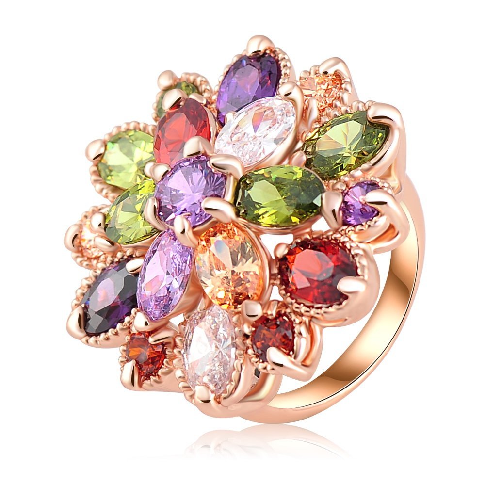 18K Rose Gold Plated 3 Times Austrian Crystal Enamel Jewellery Set M01459