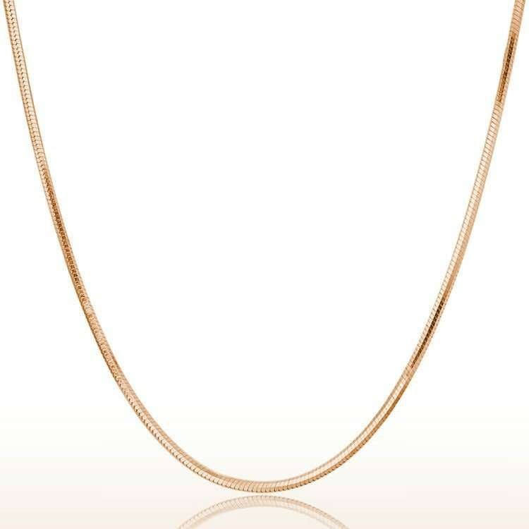18K Rose Gold Plated Snake Chain M01352