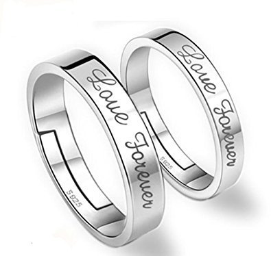 925 Silver Plated Adjustable Austrian Crystal Rings M01942