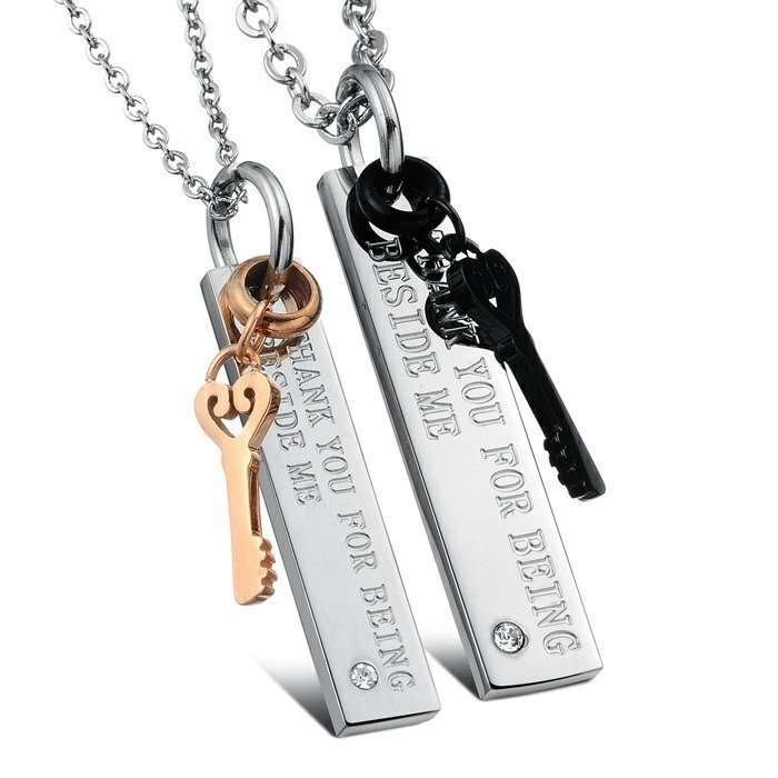 Lover's Gift Stainless Steel Couple Necklaces M00446