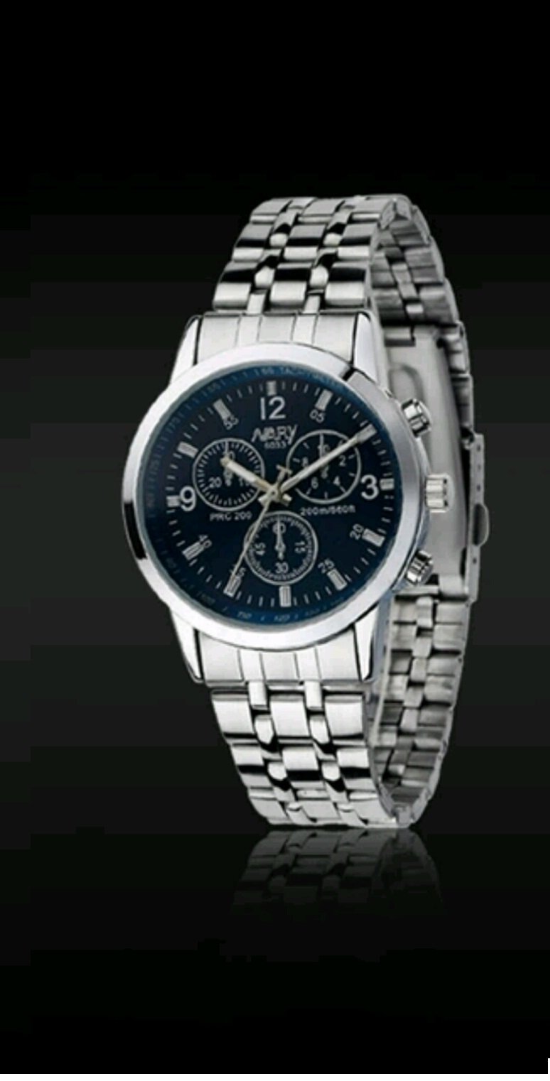 Nary Stainless Steel Original Black Watch M01840