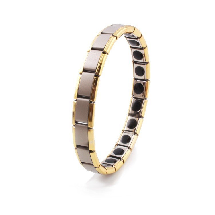 316L Power Germanium Titanium Steel Silver Bracelet M01621