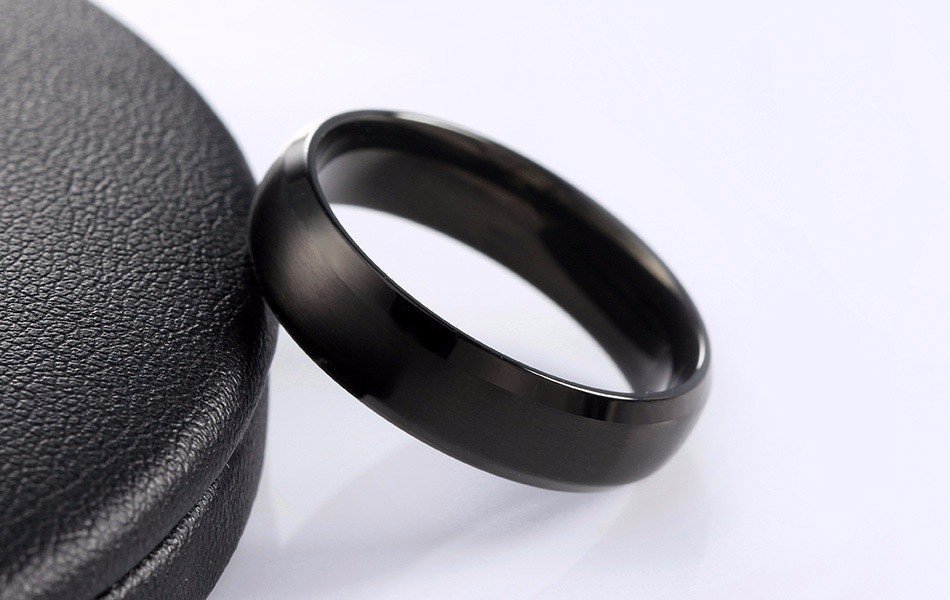 316L Stainless Steel Titanium Plated Men Ring M01724