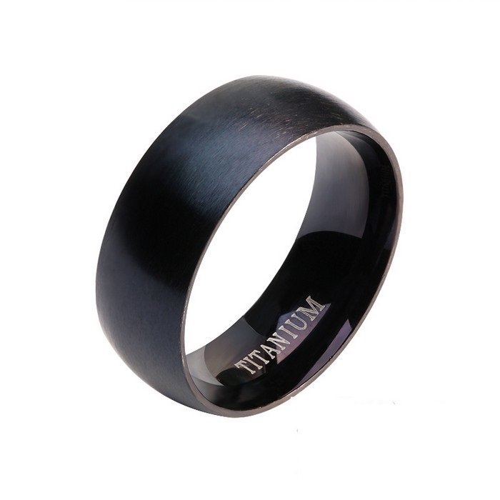 316L Stainless Steel Titanium Plated Men Ring M01730