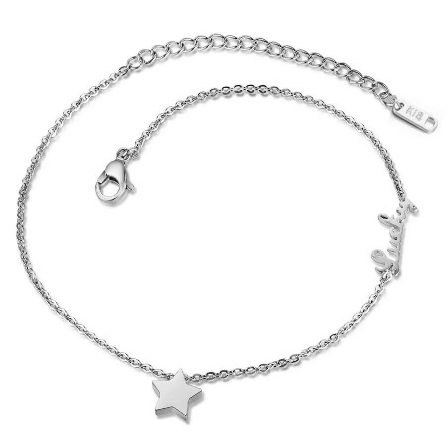 925 Silver Plated Anklet Lucky Bracelet M01678