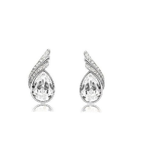 925 Silver Plated Austrian Crystal Earrings M02152