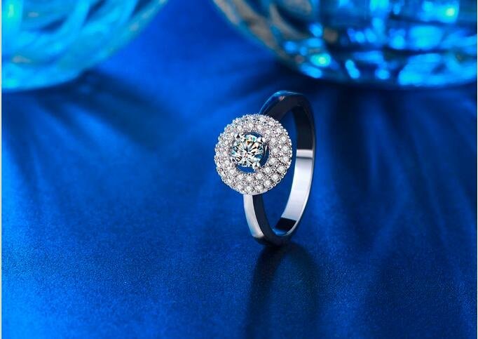 925 Silver Plated Austrian Crystal Ring M01709