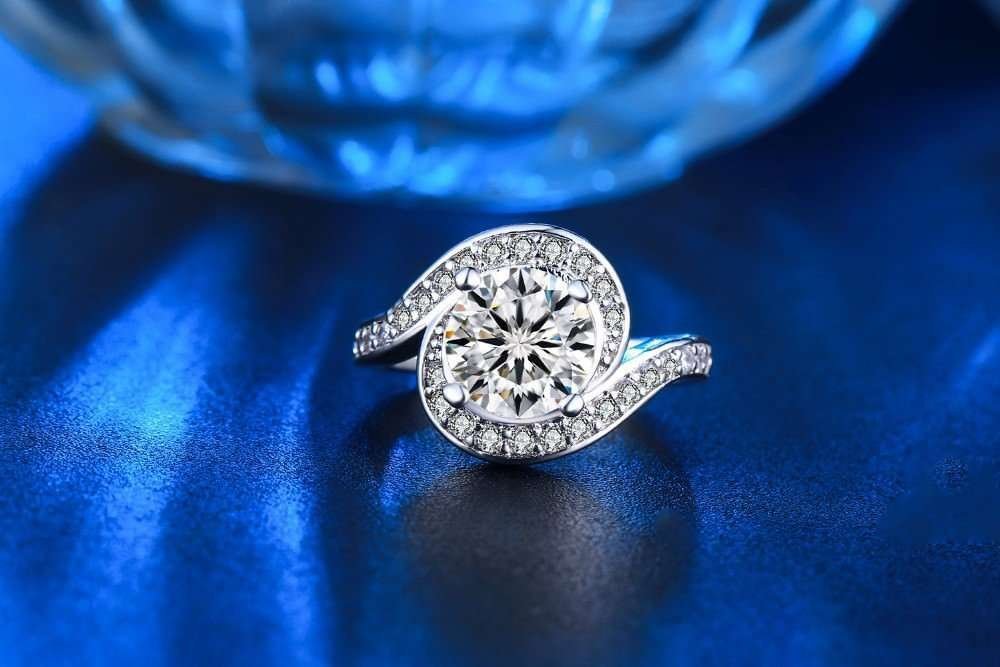 925 Silver Plated Austrian Crystal Ring M01716