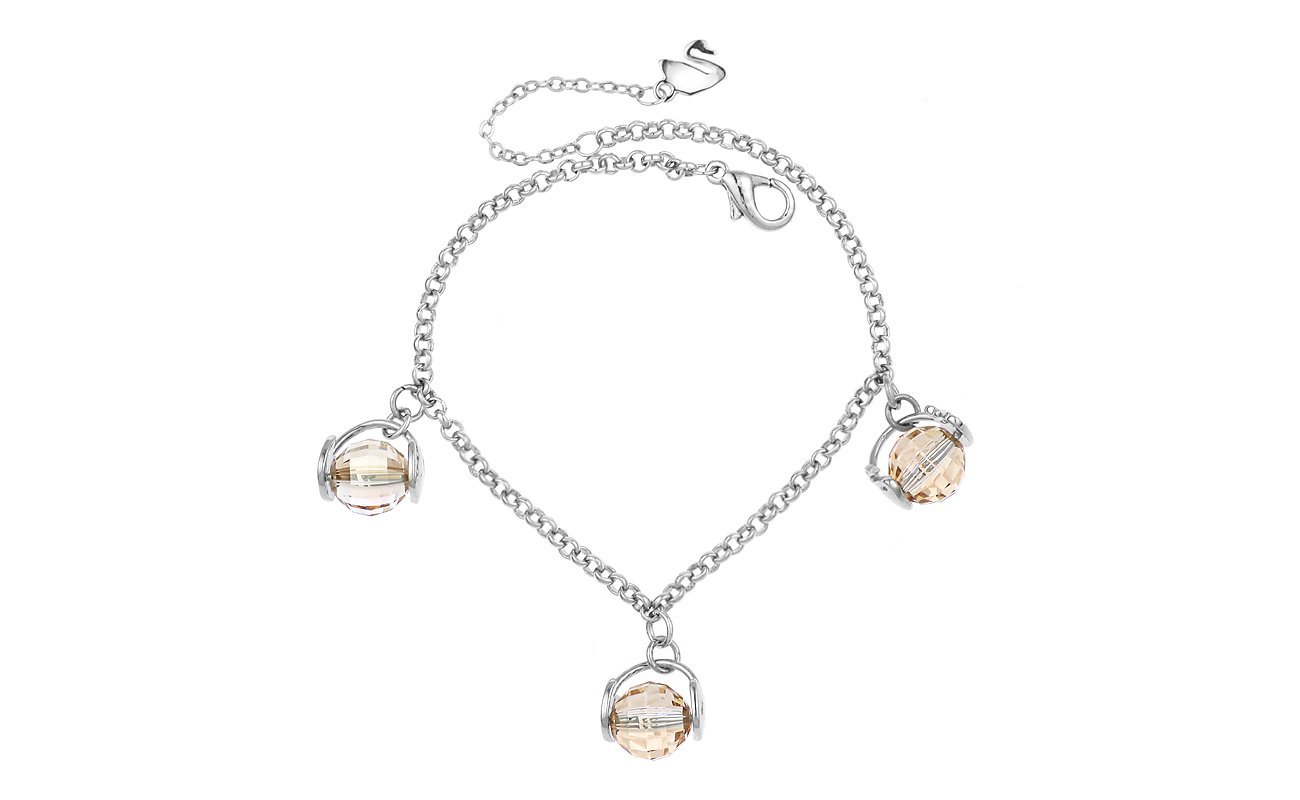 925 Silver Plated Original Swarovski Swan Bracelet M02106