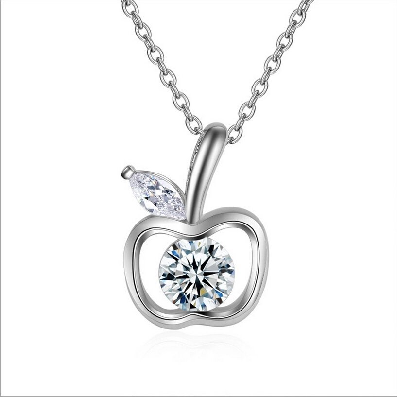 925 Silver Plated Zirconia Necklace M01672