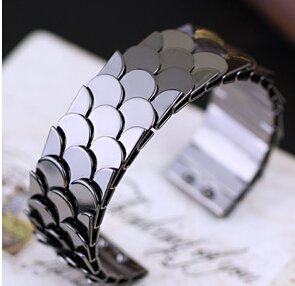 Alloy Plated Black Korean Style Bracelet M00707