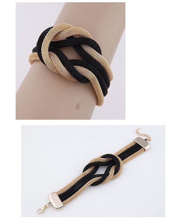 Fashion Chunky Black Multilayer Bracelet M01365