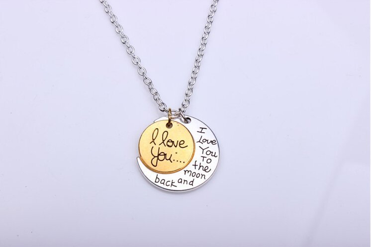 I Love You To The Moon and Back I love You Necklace M01330