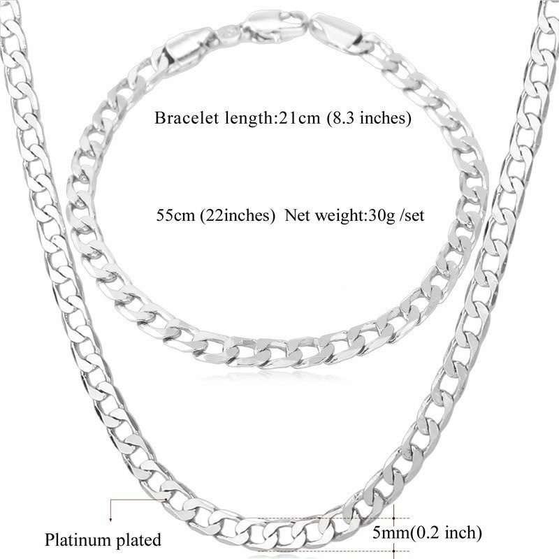 Platinum Plated Environmental Friendly Copper Alloy Jewelry Set M01807