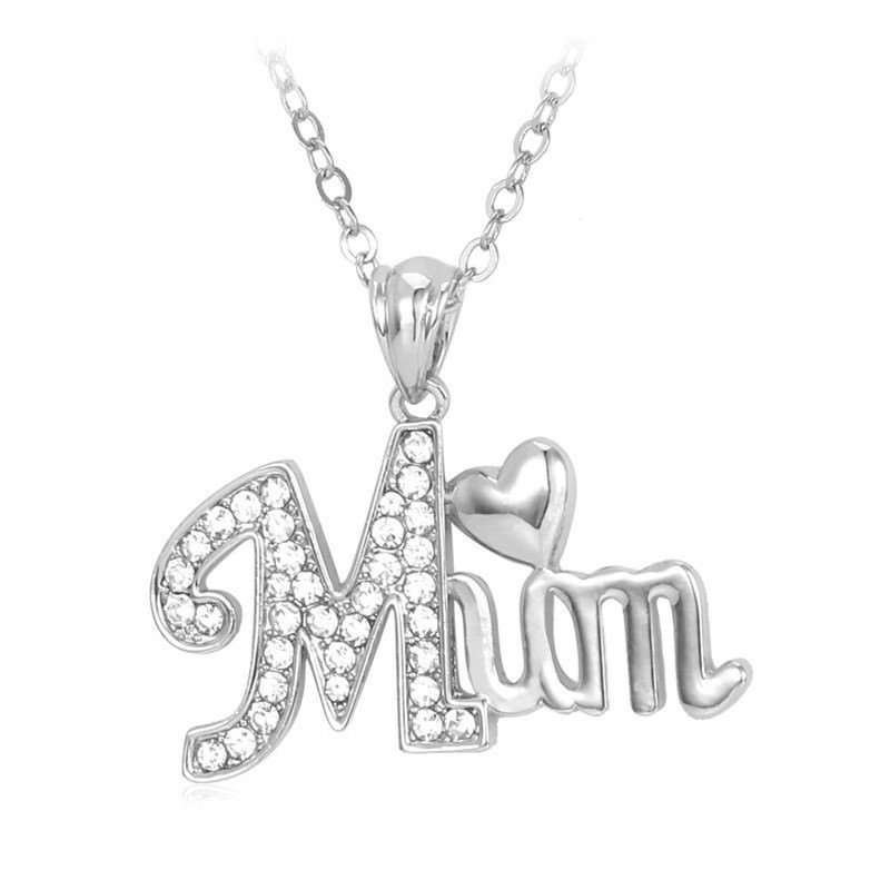 Platinum Plated Plated MUM Environmental Friendly Copper Alloy Necklace M01636