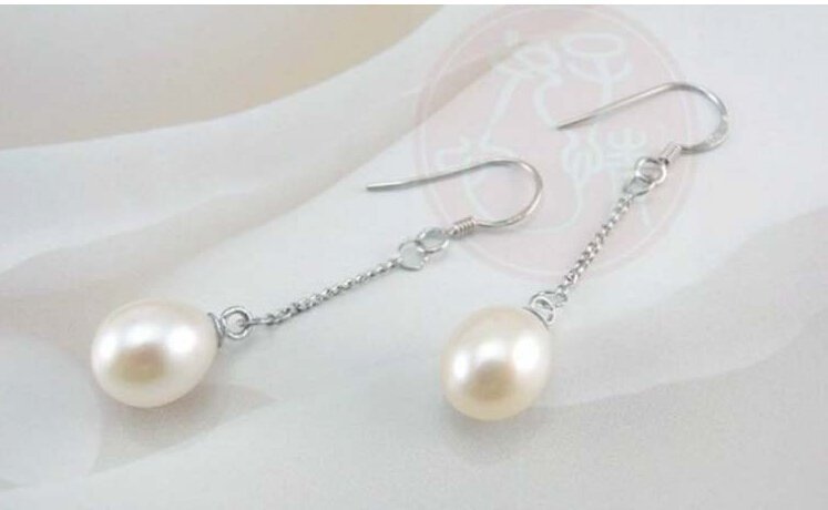 Real Freshwater Pearl Long Earrings M01379