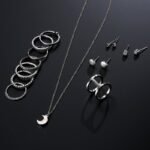 Silver Plated Crystal Jewelry Set M02040