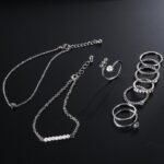 Silver Plated Crystal Jewelry Set M02042