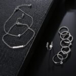 Silver Plated Crystal Jewelry Set M02042