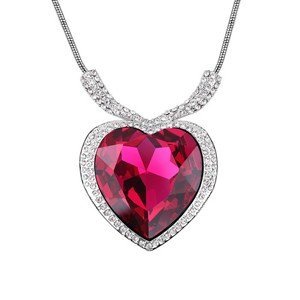 The Heart of Ocean Crystal Rose Necklace M00516