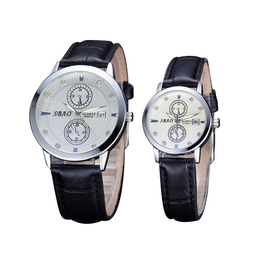 SBAO Original Couple Leather Black Watch M01835