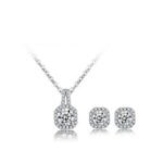 925 Sterling Silver Austrian Crystal Jewelry Set M01914