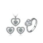 925 Sterling Silver Austrian Crystal Jewelry Set M01921