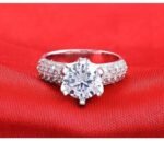 925 Sterling Silver Austrian Crystal Ring M01922