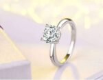 925 Sterling Silver Austrian Crystal Ring M01923