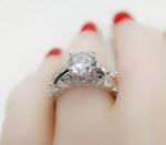 925 Sterling Silver Austrian Crystal Ring M01923