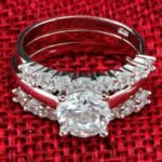 925 Sterling Silver Austrian Crystal Ring M01923