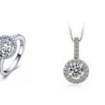 925 Sterling Silver Zircon Crystal Jewelry Set M02094